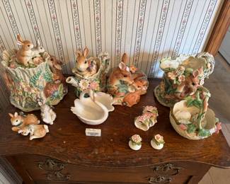 Fitz & Floyd rabbit collection  - priced individually
