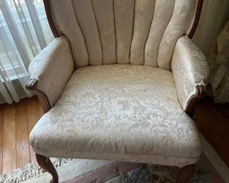 #34 - $100 - Fan back cream chair
