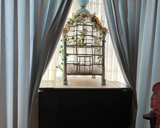 #77 - $120 - Wood bird cage 39x17x17
