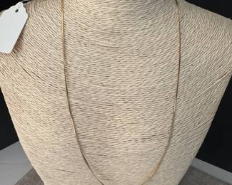 #17J - $110 - 14kt gold yellow chain 1.56gr - 18"L