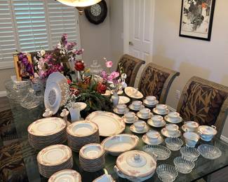 Noritaki Royal Ruby Serving Set: dinner plates, salad plates, bowls, bread and butter plates, cups, saucers, serving platters and more!