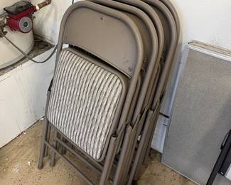 Folding Cushioned  Chairs  (9 Total)