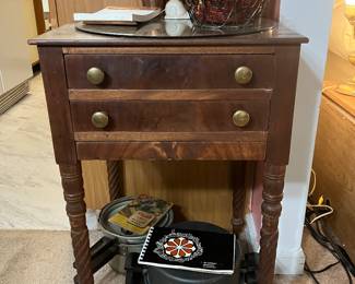 Antique sewing/thread table