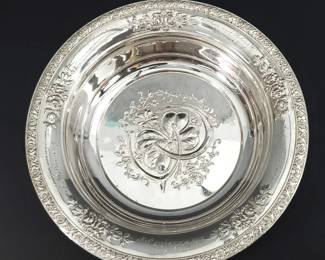 Hunt Sterling Silver Good Luck Charms Themed Bowl