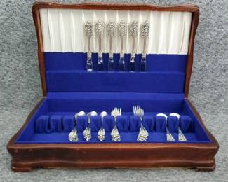 Wallace Sterling Silver Flatware and Chest