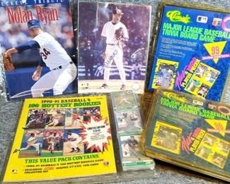 Baseball Memorabilia, Cards, Ephemera, Trivia Board Games