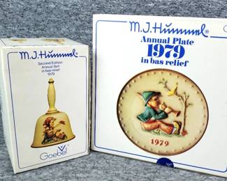 1979 Goebel Hummel Annual 6inch Bell and 7.25inch Plate