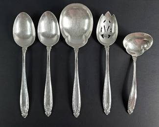 International Sterling Serving Spoons and Ladle