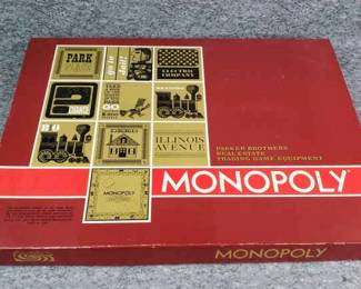 Vintage 1964 Monopoly Game