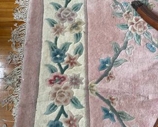1980's wool area rug about 6 by 9 $50.00