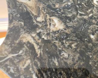 Marble top to cabinet in previous photo