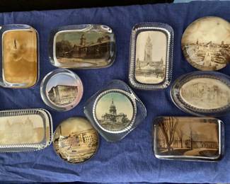 Vintage paperweights $5 ea and many at $3 not pictured.