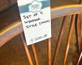 Set of 4 Windsor Style Chairs
