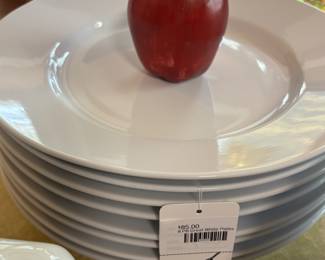 8 PB Great White Plates 