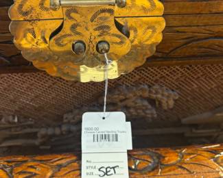 Chinese Carved Nesting Trunks