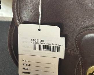 Coach Post Pouch Brown