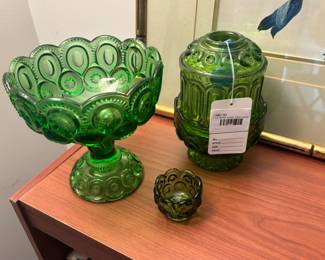 LE Smith Green Fairy Lamp