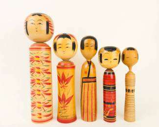 Kokeshi Japanese Dolls
