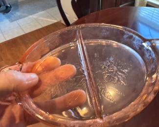 More pink depression glass