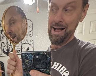 The man in the mirror…