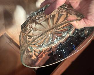 Lead crystal bowls