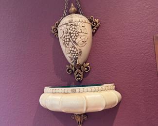 Ceramic grotto wall hanging