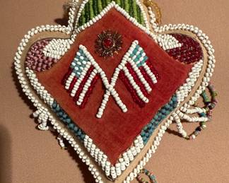 Vintage Native American Piece with Hand Sewn Beadwork