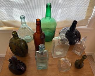 Colorful Vintage Bottle Collection