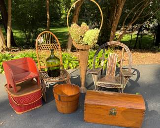 Including Tubbs Snowshoe Boat Chair by P.A Brooks, Wayzata - Recovered in the 1930's