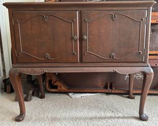 Vintage Chippendale Style Small Sideboard