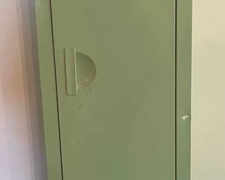 Vintage Green Metal Cabinet