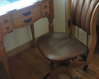 Sewing Table And Rolling Chair