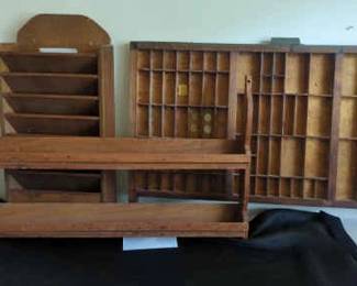 Curio Shelf, Spice Rack And Letter Shelf