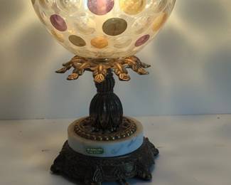Vintage Lamp with Brass and Marble Base