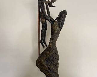 Welded Metal Jesus Religious Sculpture