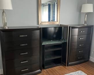 bedroom dressers set of two- $375