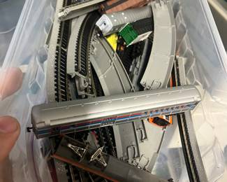 Train stracks, mixed train lot- $35