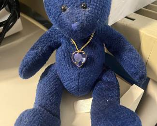 $5/teddy bear blue sapphire