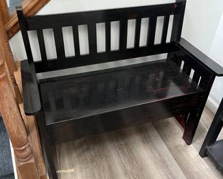 Wooden storage bench- $80