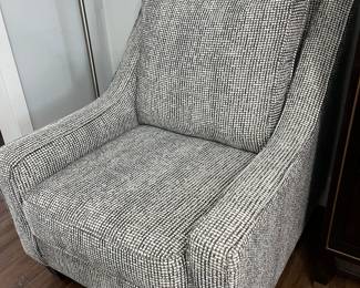 gray low arm chair- $150