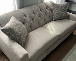 grey living room sofa- $225.00