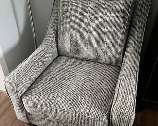 Low armed Grey Living Room Chair- $150.00