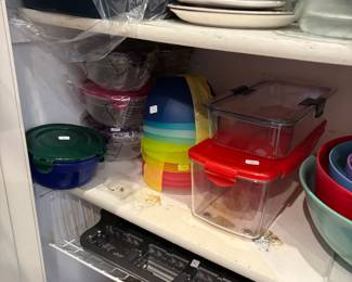 storage containers, pie dishes and lots more