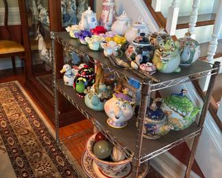 Collection of tea pots