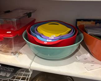mixing bowls, storage containers, pie dishes, and lots more