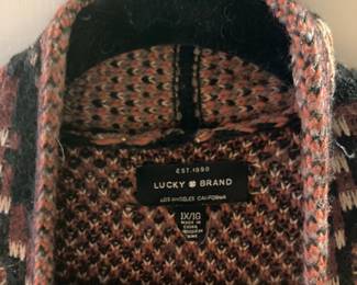 Lucky Brand Aztec Style Cardigan Sweater – Size 1X