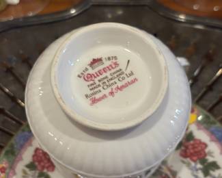 Queen's Rosina China "Flower of Amaran" Tea Cup & Saucer 