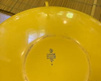 Dansk Designs Denmark Yellow Enameled Kobenstyle IHQ Paella Pan