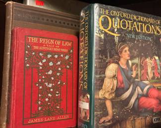 1900 The Reign of Law: A Tale of the Kentucky Hemp Fields by James Lane Allen, The Oxford Dictionary of Quotations