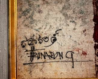 Expressionist Woman Portrait Painting by Thanomtup Ronarong
